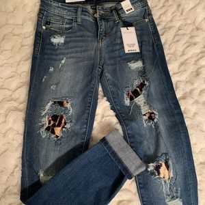 Distressed jeans